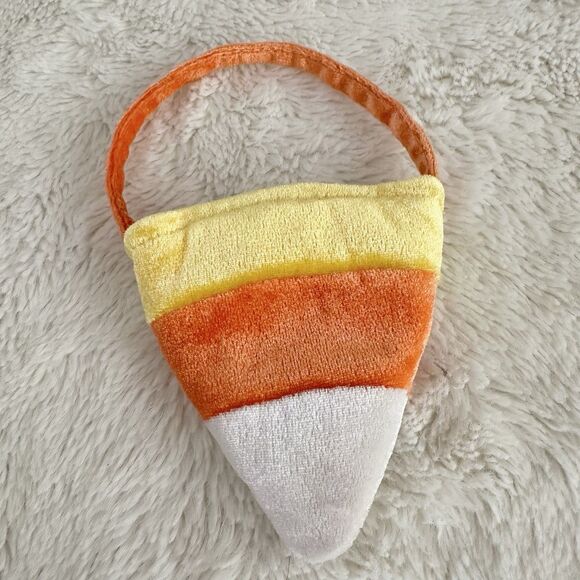 Build-A-Bear Candy Corn Trick Or Treat Bag Tote Teddy Halloween Plush Accessory - Picture 2 of 4